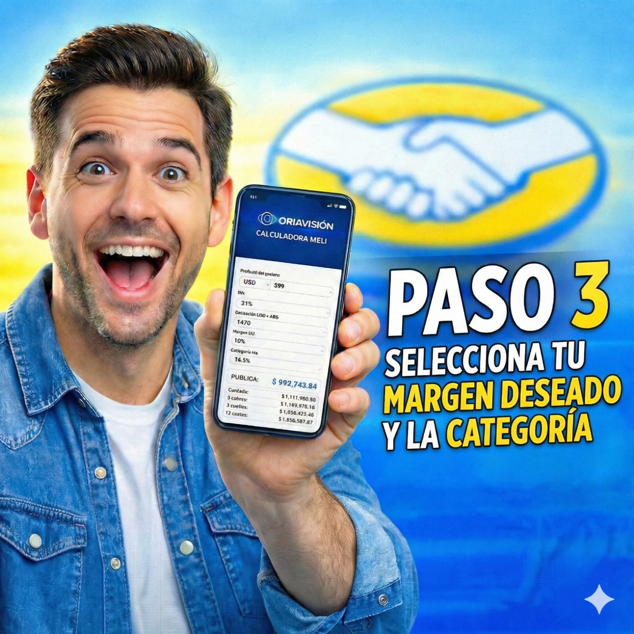 Paso 3 - Margen y comisión