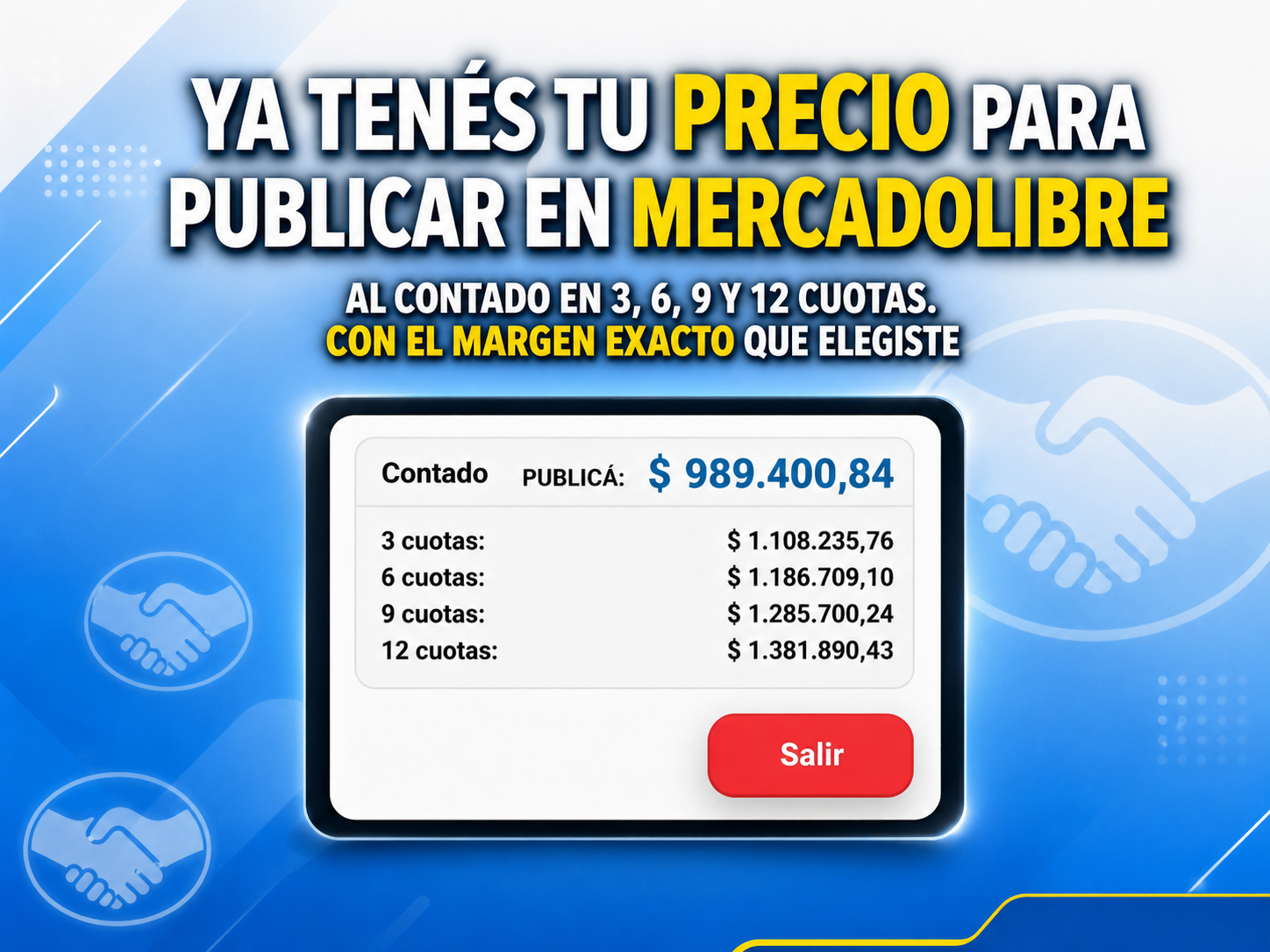 Paso 5 - Precio final para publicar